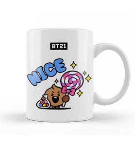 Bt21 Bts Exclusive Design Kupa Bardak Porselen