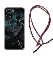 Oppo A5S A15 A16 A54 A55 A73 A74 Kılıf Boyun Asklı Rasta Silikon Foid Green 1643