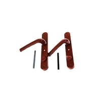 BANYO-WC - KİLİTLİ KAHVE RENGİ PVC KAPI KOLU (5343)