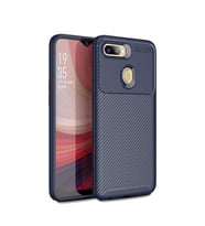 Oppo Reno A12 Kılıf Esnek Soft Karbon Tasarım Legion Serisi (Lacivert)