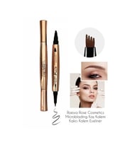 Roesıa Rose Cosmetics Çift Taraflı Kalıcı Kaş Kalemi & Kalem Eyeliner