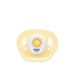 Wee Baby Yuvarlak Uçlu Emzik No: 3 / 18+ Ay 831 - Sarı