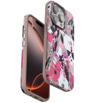 Iphone 15 Flower Series Magsafe Kapak - Pembe