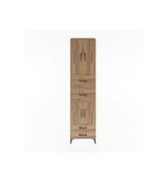 Hyperion Dolap 3 Raflı 4 Çekmeceli 4 Kapaklı 60x44x243 Çam-Çam