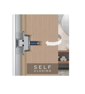 AGB Yaylı Gizli Ayarlı Gömme Kapı Menteşesi ECLIPSE 3.2 HD Self Mat Krom
