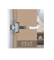 AGB Yaylı Gizli Ayarlı Gömme Kapı Menteşesi ECLIPSE 3.2 HD Self Mat Krom