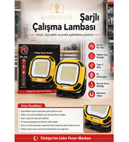 Kalemhane PD-490 Şarjlı LED Çalışma Lambası Mıknatıslı Kancalı Type-C Powerbank Özellikli