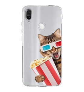 PrintiFy Xiaomi Redmi Note 7 ile Uyumlu Kedi 1 Kamera Korumalı Şeffaf Kılıf