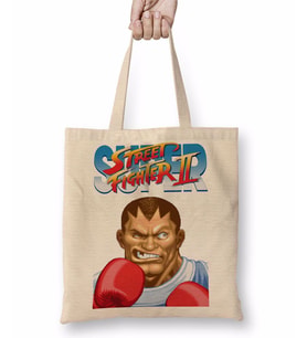 Street Fighter 2 Balrog Bez Çanta Uzun Saplı