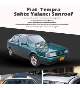 Fiat Tempra Parlak Siyah Yalancı Çakma Sahte Sunroof