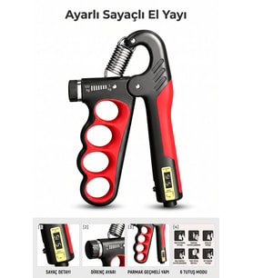 Ayarlı El Yayı 5-100 KG El ve Parmak Egzersiz Aleti