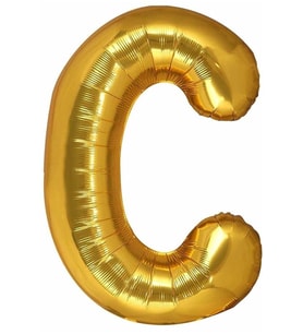 Harf Folyo Balon 80 Cm Gold C