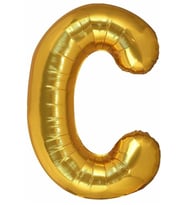Harf Folyo Balon 80 Cm Gold C
