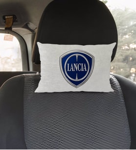 BK Gift Lancia Tasarımlı Dikdörtgen Araç Koltuk Yastığı-1