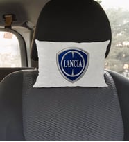 BK Gift Lancia Tasarımlı Dikdörtgen Araç Koltuk Yastığı-1