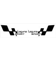 Laguna sport bayraklı sticker seti 2 adet