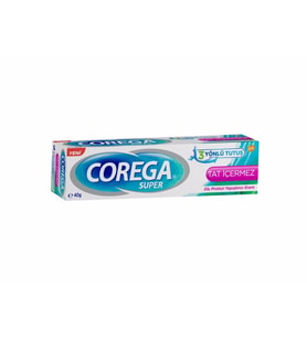 Corega Super Tat İçermez 40 gr Diş Protezi Yapıştırıcı Krem