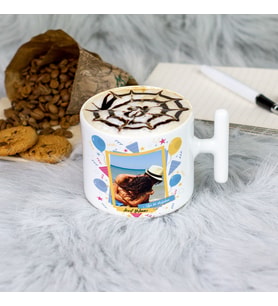 Doğum Günü Hediyesi Fotoğraflı Latte Fincanı