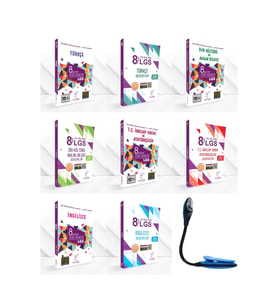 karakök yayınları Karekök Yayınları 8 Sınıf Kazandıran Sözel Tam Set Soru Bankası Ful Deneme + Kitap Okuma Işığı (Çok Renkli)