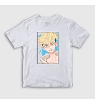 Presmono Unisex Çocuk Beyaz Chifuyu Anime Tokyo Revengers T-Shirt 241037tt