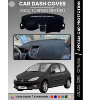 PEUGEOT 206 MAKYAJLI KASA (2003-2009) Torpido Örtüsü Ön Göğüs Torpido Koruma Birebir Uyum Kaymaz