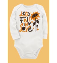 Organik Baskılı Pamuklu Unisex Bebek Body UZUNKOLE73