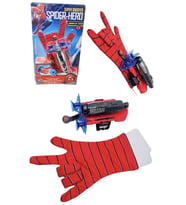Örümcek Adam Atıcı Eldiven Spiderman Oyuncak Yapışan Ağ Fırlat (Kırmızı)
