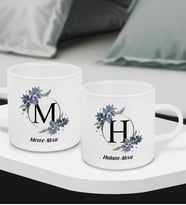 BK Gift Kişiye Özel İsimli 2’li Buzlu Cam Türk Kahvesi Fincanı-2, Sevgiliye Hediye, Arkadaşa Hediye, Anneye Hediye, Ofis Hesiyesi