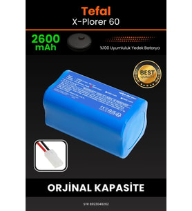 Tefal X-Plorer 60 2600mAh Robot Süpürge Bataryası - Yüksek Yoğunluklu Li-ion Hücre