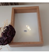25X35 BAMBU LEDLİ DERİN ANI ÇERÇEVESİ- NİŞAN SÖZ GÜLLERİNİZ İÇİN ÇERÇEVELER