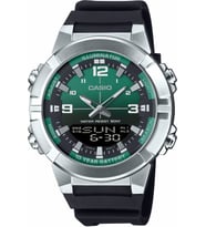 Casio AMW-870A-3AVDF Quartz Silikon Siyah Yeşil Kadran 44 mm Erkek Kol Saati
