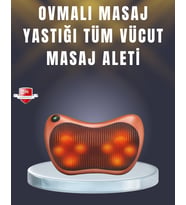 Çok Fonksiyonlu Boyun Bel Sırt Masaj Yastığı Araç İçi Uyumlu - Lisinya