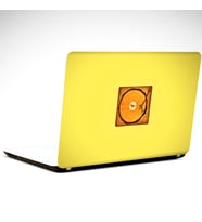 Kütük ve Pikap Minimal Laptop Sticker 19 inch (40,5X27CM)