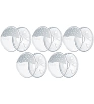 Mycey Ultra Yumuşak Göğüs Kalkanı Seti (5 Li Set) (Şeffaf)