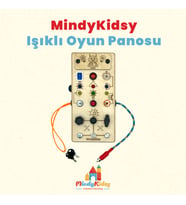 Çocuklar İçin Eğitici Ahşap Montessori Işıklı Civatalı Vidalı Oyun Panosu - Zeka Geliştirici Oyuncak