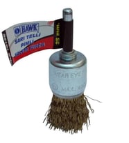 Hawk 10137 Sarı Telli Pimli Daire Fırça 30mm