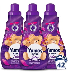ŞeyliŞeyler - Yumoş Ekstra Konsantre Çamaşır Yumuşatıcısı Lotus 1008 ml (42 Yıkama) 3 Adet