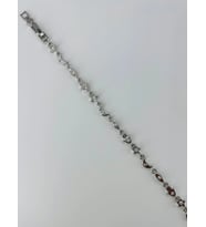 Rodyum Zirkon Taşlı Pirinç Bileklikler 17+2 Cm - Kbl0371