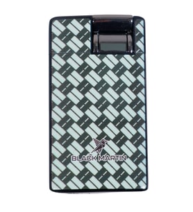 Black Martin Tek Torch Pürmüz Karbon Desenli Yeşil Puro Çakmağı - TR9296