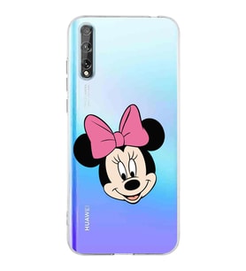 Huawei P Smart s  Kamera korumalı Kapak Minnie Mouse Tasarımlı  Şeffaf Kılıf