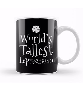 Funny World s Tallest Leprechaun St Patrick s Day Kupa Bardak Porselen