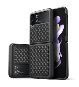 Dux Ducis Venice Series Samsung Galaxy Z Flip3 5G için Premium Deri Kılıf-(5775)