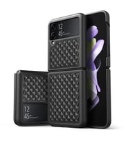 Dux Ducis Venice Series Samsung Galaxy Z Flip3 5G için Premium Deri Kılıf-(5775)