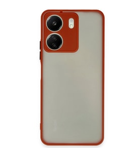 Xiaomi Redmi 13c Kılıf Montreal Silikon Kapak - Kırmızı