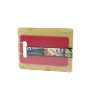 2PCS SET=AHŞAP BAMBU - PLASTİK KESİM PANOSU - KESME TAHTASI PLS:15X25CM- AHŞ:22X28CM (5343)