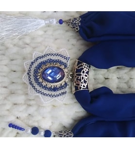 İğne oyalı fular