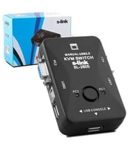 S-link SL-2605 Usb Manuel 2Port Kwm Switch