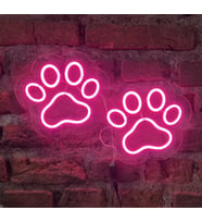 pati izi düz neon led duvar aydınlatması (Pembe)