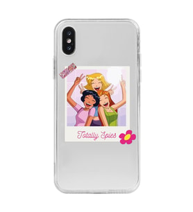 Iphone X ve XS Uyumlu Totally Spies Tasarımlı Şeffaf Telefon Kılıfı