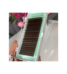 NAGARAKU Premıum Brown Kahverengı 0.10 Kalınlık C Kıvrım 7-15 Mm Boy Aralığı